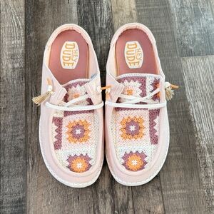 Wendy Slip Cottage Crochet - Pale Pink/Multi - 9